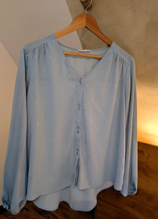 Chemisier Cache Cache Bleu Ciel Pailleté - Taille M, brand: Cache Cache, condition: Very good, size: M / 38 / 10, €2.00, €2.80 includes Buyer Protection