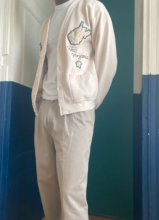 Gilet Cardigan Vintage West Virginia - Broderies Oiseau & Fleurs, marque: Vintage Dressing, état: Très bon état, taille: M, 13,00 €, 14,35 € Protection acheteurs incluse