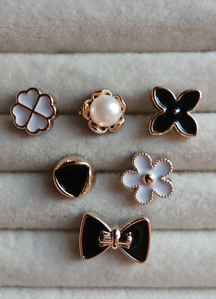 Combo set sei spille gioiello decorative per borse jeans maglie e tanto altro, condizioni: Ottime, €3.00, €3.85 include la Protezione acquisti