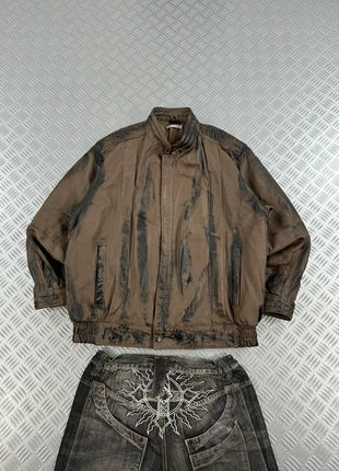 Handmade Y2K Bomber collection Avantgarde rare leather faux fur goth jacket Japan style size M, marque: Vintage Dressing, état: Très bon état, taille: M, 64,90 €, 68,85 € Protection acheteurs incluse