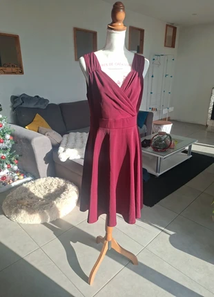 Robe Grace Karin Bordeaux - T. L - Portée 1 Fois, marque: Grace Karin, état: Très bon état, taille: L / 40 / 12, 8,00 €, 9,10 € Protection acheteurs incluse