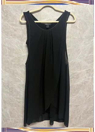 Vestido de gasa negro cruzado, marca: Blanco, estado: Muito bom, tamanho: L / 40 / 12, €4.00, €4.90 inclui Proteção do Comprador