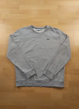 Sweat col rond Lacoste Homme gris logo brodé / Taille XL, marca: Lacoste, estado: Muito bom, tamanho: XL, €35.00, €37.45 inclui Proteção do Comprador