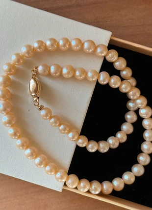 Collier de perles d’eau douce rose/orange, estado: Muy bueno, 35,00 €, 37,45 € Protección al comprador incluida