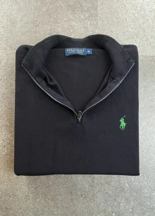 Half zip | 1/4 zip | col camionneur polo Ralph Lauren taille XL noir logo brodé, merk: Ralph Lauren, staat: Heel goed, maat: XL, € 37,00, € 39,55 inclusief Kopersbescherming