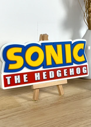 Logo décoratif 3D - Sonic the Hedgehog - 20cm - Impression 3D artisanale - Excellent état Fanart, marca: Safe Labo, estado: Muito bom, €13.00, €14.35 inclui Proteção do Comprador Pro