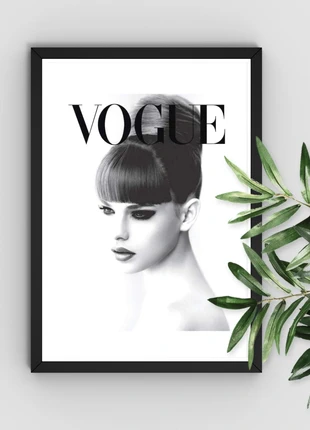 Affiche encadrée Vogue Noir & Blanc - Tendance, marque: Vogue, état: Neuf, 10,00 €, 11,20 € Protection acheteurs incluse