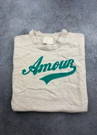 Pull sweat Zadig & Voltaire | Amour beige vert | Taille XS, marca: Zadig & Voltaire, estado: Muy bueno, tamaño: XS / 34 / 6, 35,00 €, 37,45 € Protección al comprador incluida