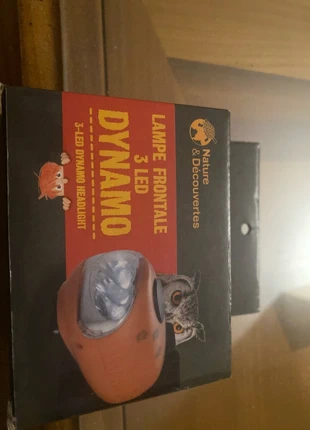 Lampe frontale dynamo, marque: Nature & Decouvertes, état: Neuf avec étiquette, 4,00 €, 4,90 € Protection acheteurs incluse