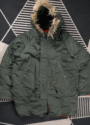 Parka N3B bombers army jacket vintage 70s 80s 90s trashed destroy taille L, merk: Army, staat: Goed, maat: L, € 84,90, € 89,85 inclusief Kopersbescherming