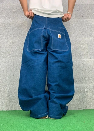 Carhartt blue baggy jeans brandon double knee style embroidery swoosh limited edition vintage, marque: Carhartt, état: Très bon état, taille: M, 44,95 €, 47,90 € Protection acheteurs incluse