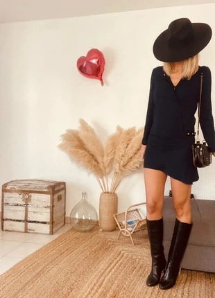 Robe courte bleue asymétrique ba&sh – Taille 0 (XS/34) -B-251031-4332, brand: Ba&sh, condition: Very good, size: XS / 34 / 6, €55.00, €58.45 includes Buyer Protection Pro