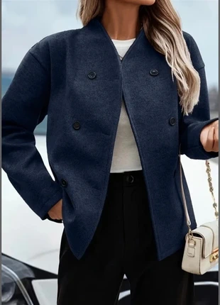 Veste femme bleu marine hiver larges amples épais 2000’, marque: Vintage Dressing, état: Très bon état, taille: S / 36 / 8, 50,00 €, 53,20 € Protection acheteurs incluse