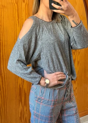 🌺 Blusa con brillos y hombros descubiertos talla L 🌺, état: Très bon état, taille: L / 40 / 12, 9,00 €, 10,15 € Protection acheteurs incluse