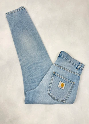 Jean Carhartt wip Bleu clair Loose modèle Newel Pant 100% coton Workwear Denim - Taille XS w26 #1715, marca: Carhartt, estado: Bom, tamanho: PT 36 | W26, €29.00, €31.15 inclui Proteção do Comprador Pro