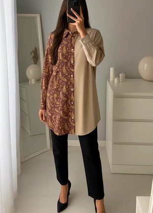 chemise bicolore oversize, condition: New without tags, size: L / 40 / 12, €8.00, €9.10 includes Buyer Protection