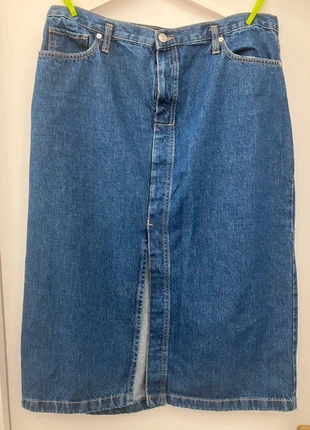 Falda jeans larga Mango, marque: Mango, état: Très bon état, taille: XL / 42 / 14, 7,00 €, 8,05 € Protection acheteurs incluse