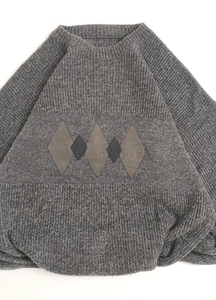 Retro Vintage Coogi knitt Sweater- Triple Grey Limited Edition, marca: Vintage Dressing, estado: Muito bom, tamanho: L, €36.95, €39.50 inclui Proteção do Comprador