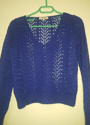 Pull bleu pailleté, marque: Morgan, état: Très bon état, taille: XS / 34 / 6, 6,00 €, 7,00 € Protection acheteurs incluse