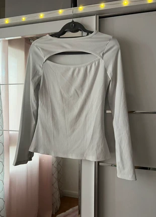 Top manches longues blanc - Dos ajouré - Taille S, brand: Tendance, condition: Very good, size: S / 36 / 8, €9.00, €10.15 includes Buyer Protection