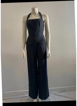 Combinaison KAIIA noire à rayures fines style tailleur – Taille 34 (UK 6 / US 2) neuf sans étiquette, marque: Kaia, état: Neuf sans étiquette, taille: XS / 34 / 6, 17,00 €, 18,55 € Protection acheteurs incluse