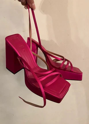 Sandales à talons – Hot Pink, marque: Zara, état: Très bon état, taille: 38, 50,00 €, 53,20 € Protection acheteurs incluse