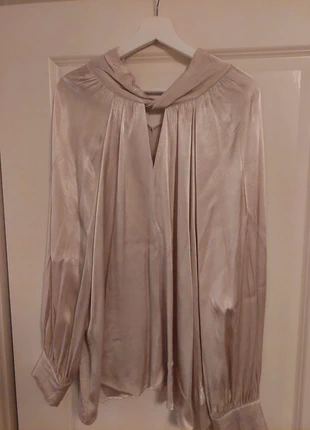 Santijnen blouse, merk: Norah, staat: Heel goed, maat: XXXL / 46 / 18, € 4,00, € 4,90 inclusief Kopersbescherming