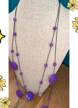 Collier en polymère fait main – Collection Reflets de Lavande, brand: Vintage, condition: Very good, €12.00, €13.30 includes Buyer Protection Pro
