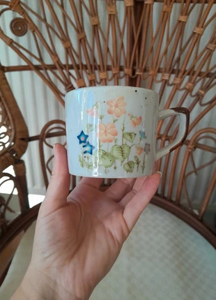 Tasse grès fleurie, condition: Very good, €4.00, €4.90 includes Buyer Protection