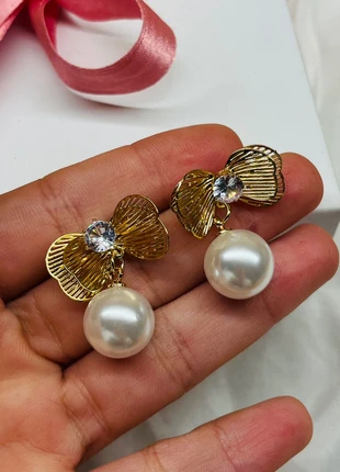 Orecchini oro perla, brand: INOX, condizioni: Nuovo con cartellino, €5.50, €6.48 include la Protezione acquisti Pro