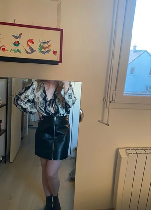 Très belle jupe en croco, marca: New Look, estado: Muito bom, tamanho: S / 36 / 8, €10.00, €11.20 inclui Proteção do Comprador