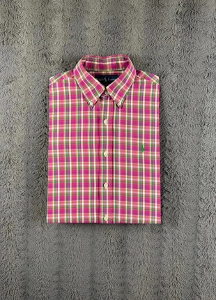 Très belle Chemise Homme Ralph Lauren S Custom Fit fuchsia vert cavalier vert, brand: Ralph Lauren, condizioni: Ottime, taglia: S, €29.00, €31.15 include la Protezione acquisti Pro