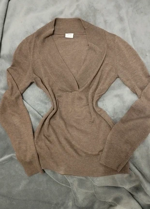 V Neck brown off shoulder top y2k, marque: Esprit, état: Neuf sans étiquette, taille: XS / 34 / 6, 8,00 €, 9,10 € Protection acheteurs incluse