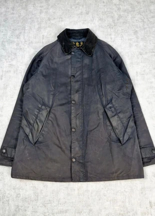 Wax Jacket Barbour Transport Navy Veste Coton Ciré Toile Huilé Taille L, merk: Barbour, staat: Heel goed, maat: L, € 144,90, € 152,85 inclusief Kopersbescherming Pro