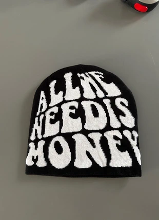 Bonnet All we needs money, brand: Streatwear, condition: New without tags, size: One size, €10.00, €11.20 includes Buyer Protection