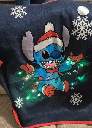 Pull de Noël lumineux Disney Stitch XL, brand: Disney, condition: New with tags, €47.00, €50.05 includes Buyer Protection Pro