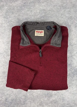Veste polaire 1/4 zip Wrangler | Bordeaux | Taille M, brand: Wrangler, condizioni: Ottime, taglia: M, €12.92, €14.27 include la Protezione acquisti