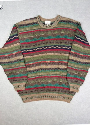Vintage Coogi Style London Fog Multi-Color 3D Knit 90s Pullover Sweater Size M, marque: Vintage Dressing, état: Très bon état, taille: M, 34,90 €, 37,35 € Protection acheteurs (Pro) incluse