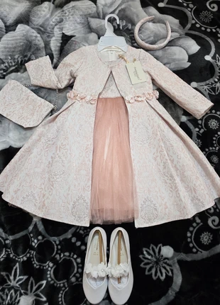 Girls Occasion Drees,coat ,bag and hair band, brand: T.K. Maxx, condition: New with tags, size: 5 years / 110 cm, £25.99, £28.37 includes Buyer Protection