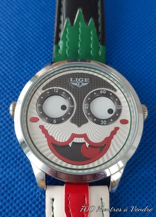 Montre atypique joker neuve quartz fonctionne, condition: New without tags, size: 39–42 mm, €49.90, €53.10 includes Buyer Protection Pro