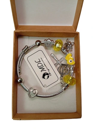 Bracciale Donna Allargabile Con Charms - Idea Regalo Donna Ragazza, brand: Clarais, condizioni: Nuovo con cartellino, €2.90, €3.75 include la Protezione acquisti Pro