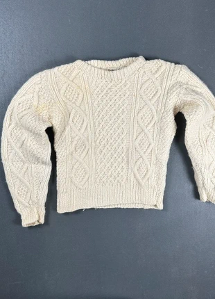 Gros pull d'hiver en maille Made In Ireland - Taille S - Crème,Beige - 100% Laine - #49, brand: Vintage Dressing, condizioni: Buone, taglia: S / IT 40 / EU 36, €15.00, €16.45 include la Protezione acquisti Pro