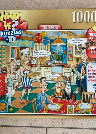 Puzzel 1000 Ravensburger What If 10 “The Birthday”, merk: Ravensburger, staat: Heel goed, € 6,00, € 7,00 inclusief Kopersbescherming