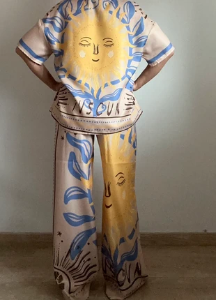 Ensemble Xs chemise pantalon large solaire, marque: musera, état: Très bon état, taille: XS / 34 / 6, 13,00 €, 14,35 € Protection acheteurs incluse