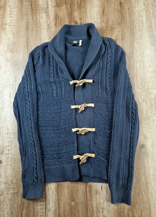 Gilet torsadé à brandebourgs bleu H&M taille XS, merk: H&M, staat: Goed, maat: XS / 34 / 6, € 5,00, € 5,95 inclusief Kopersbescherming Pro