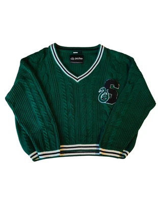 Cable Knit Slytherin Sweater, marque: Harry Potter, état: Très bon état, taille: L / 40 / 12, 7,00 €, 8,05 € Protection acheteurs incluse