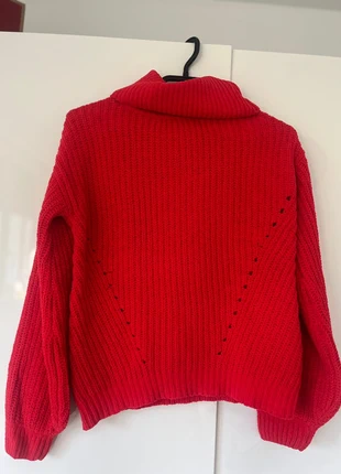 Pull col roulé rouge femme, brand: Kiabi, condition: New without tags, size: XS / 34 / 6, €4.00, €4.90 includes Buyer Protection