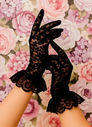 🖤 Elegant Black Lace Gloves – Vintage Gothic Chic, Unique & Gift Ready, marca: Fran & Fran, estado: Muy bueno, tamaño: Talla única, 28,00 €, 30,10 € Protección al comprador incluida