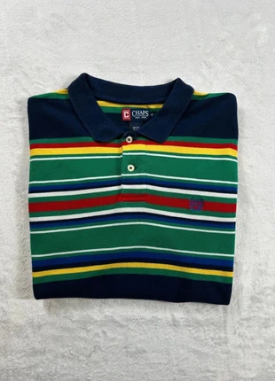 Polo manches courtes à rayures Chaps - Taille S Homme - Bleu marine multicolore, brand: CHAPS, condition: Very good, size: S, €7.00, €8.05 includes Buyer Protection
