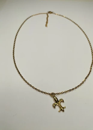 Collier Pendentif Fleur de Lys - Acier Doré Inoxydable - Ajustable, zustand: Neu, 5,00 €, 5,95 € inklusive Vinted-Käuferschutz